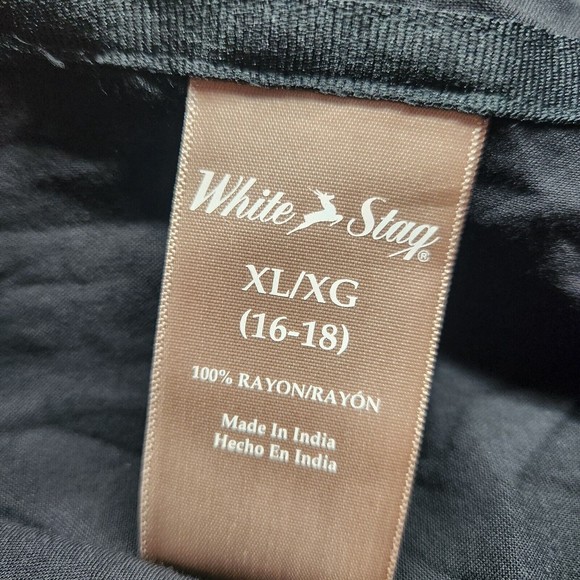 White Stag X Large Black button up long sleeve Soot Front Pocket Business Casual - Picture 2 of 11